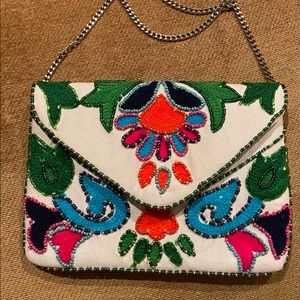 Embroidery and Beaded Crossbody